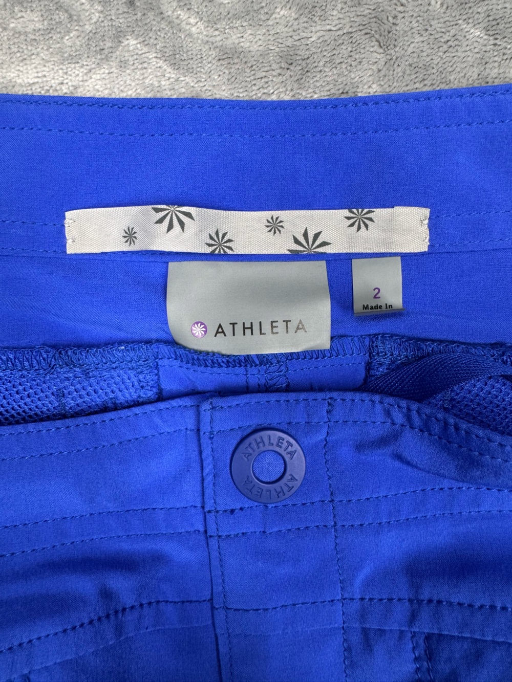 Athleta Cobalt Blue Athletic Shorts - Picture 6 of 11